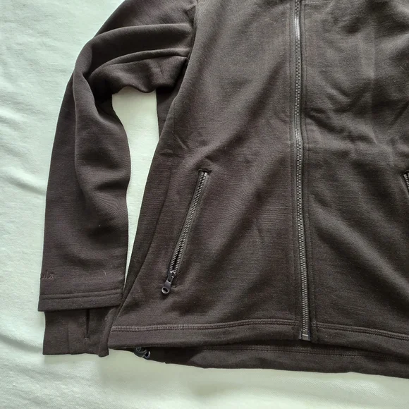 NWOT WOOLX Cubby Merino Hooded Sweatshirt Brown M - Picture 2 of 14